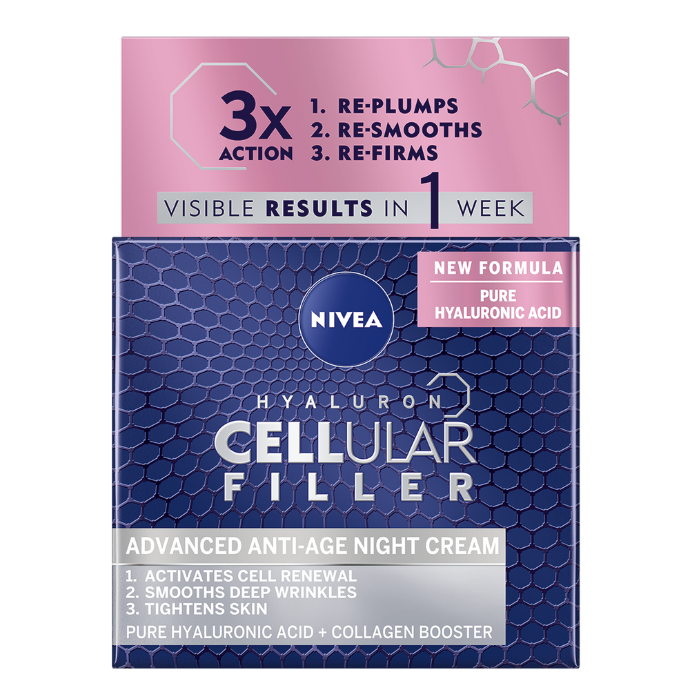 Крем-филлер для лица ночной Nivea Hyaluron Cellular Filler 50 мл жестокий век походы тэмуджина