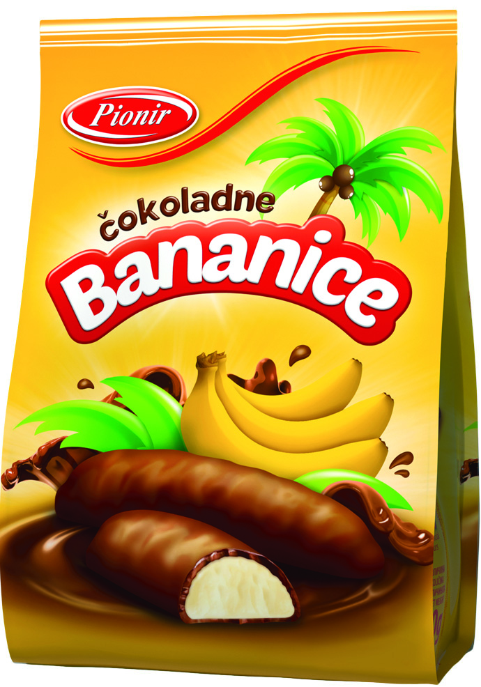 Банановое суфле Pionir в шоколаде BANANICE, 150 г