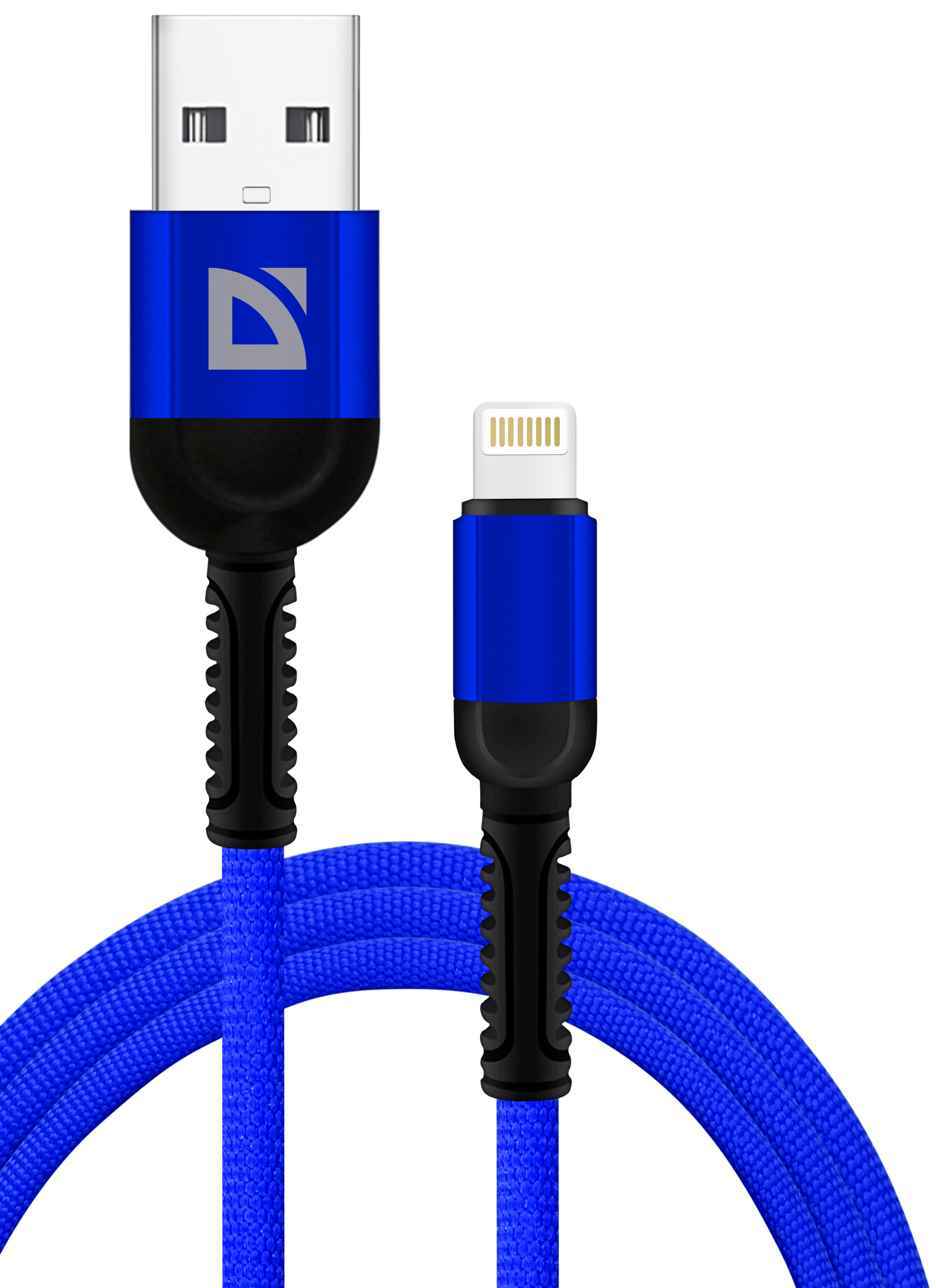 Кабель lightning - usb Defender F167 Lightning 1 м синий