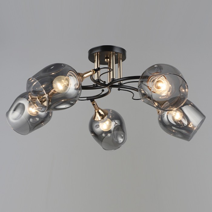 

Люстра N5031/5 COF+FGD кофе/золото 5х60Вт E27 66х66х24см