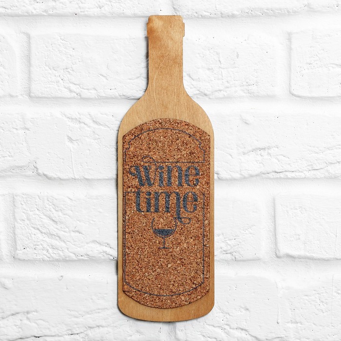 

Органайзер настенный с пробкой "Wine time"