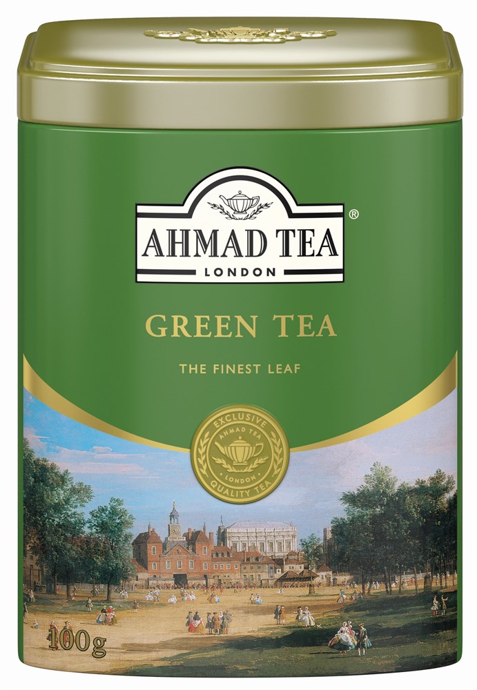 Чай зеленый Ahmad Tea в подарочной металлической банке, 100 г