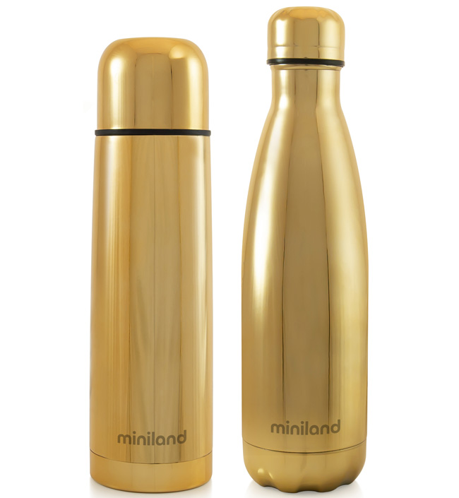 фото Набор из термоса и термобутылки "mybaby&me", 500 мл (золотой) miniland