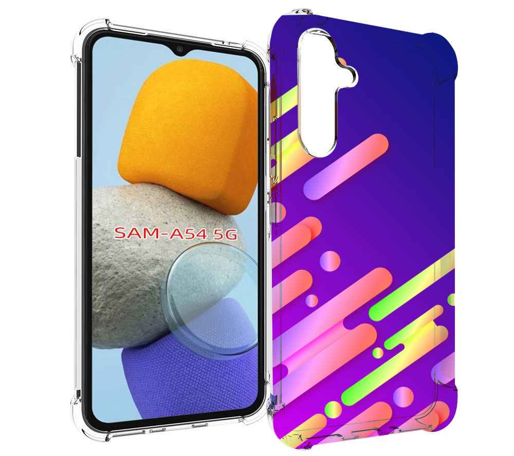 

Чехол MyPads неоновый-фон для Samsung Galaxy A54, Tocco
