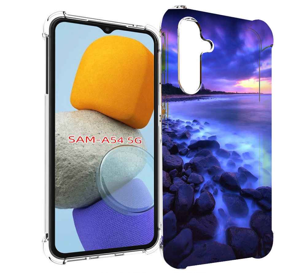 

Чехол MyPads неоновый берег для Samsung Galaxy A54, Tocco