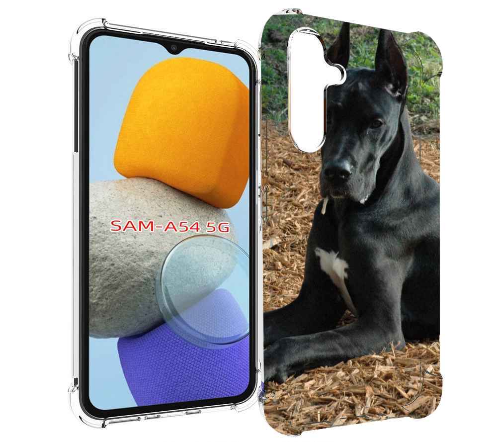 

Чехол MyPads немецкий дог для Samsung Galaxy A54, Tocco