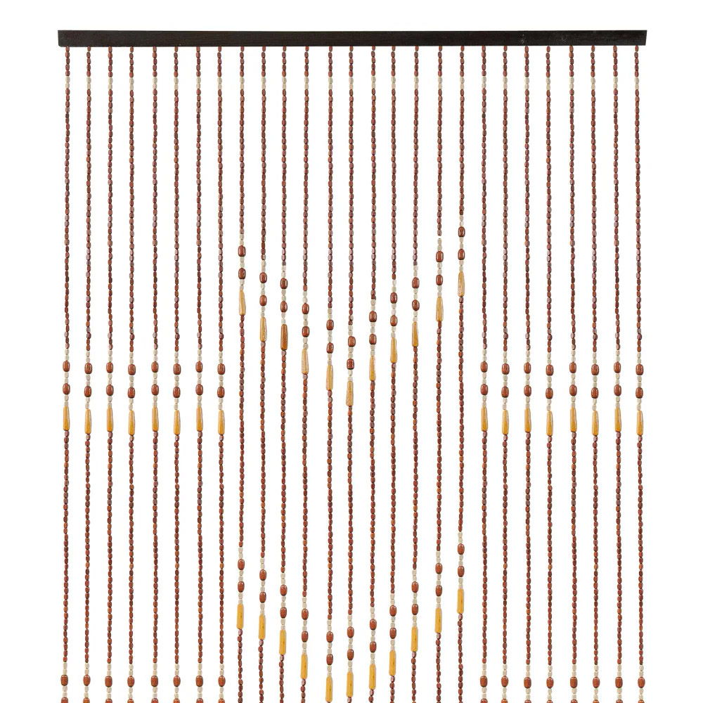 Штора из бусин в дверной проем / Шторы из бусин межкомнатные / Шторы-бусы деревянные