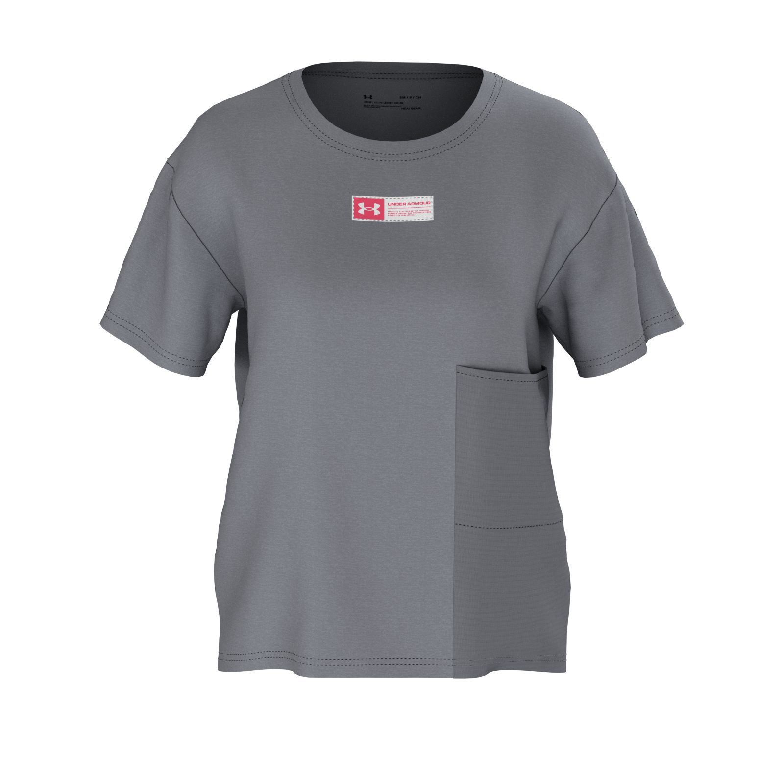 

Футболка женская Under Armour 1368444 серая XL, Серый, 1368444
