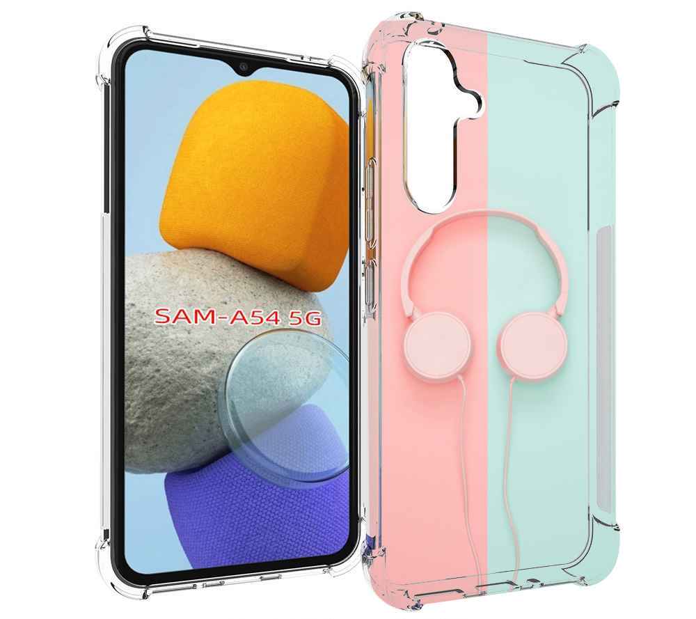 

Чехол MyPads наушники-минимализм для Samsung Galaxy A54, Tocco