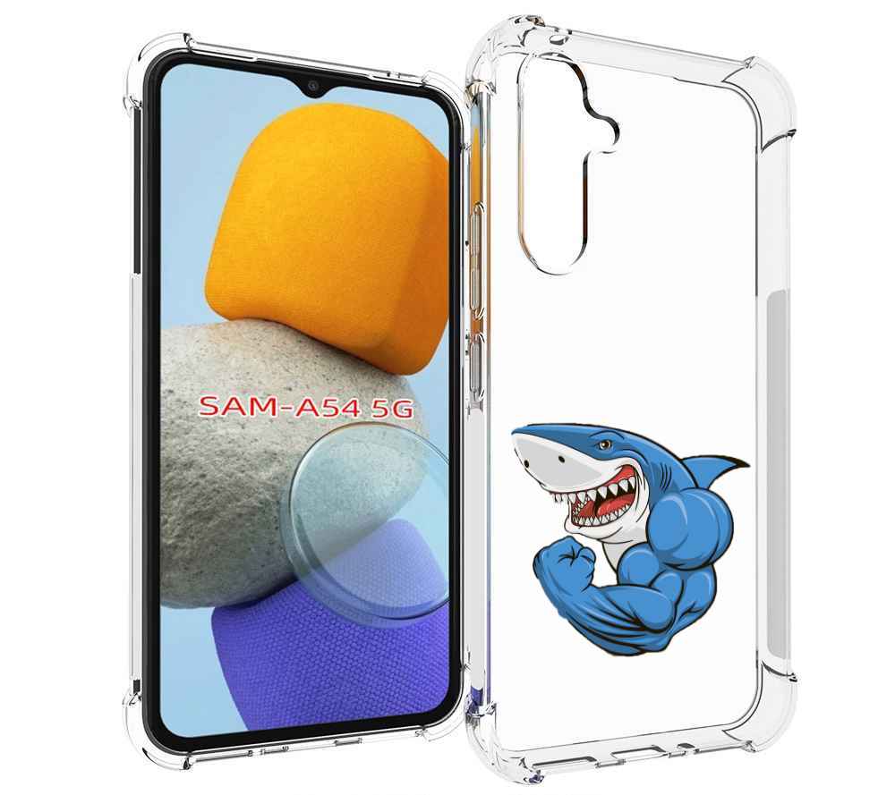 

Чехол MyPads накаченная акула для Samsung Galaxy A54, Tocco