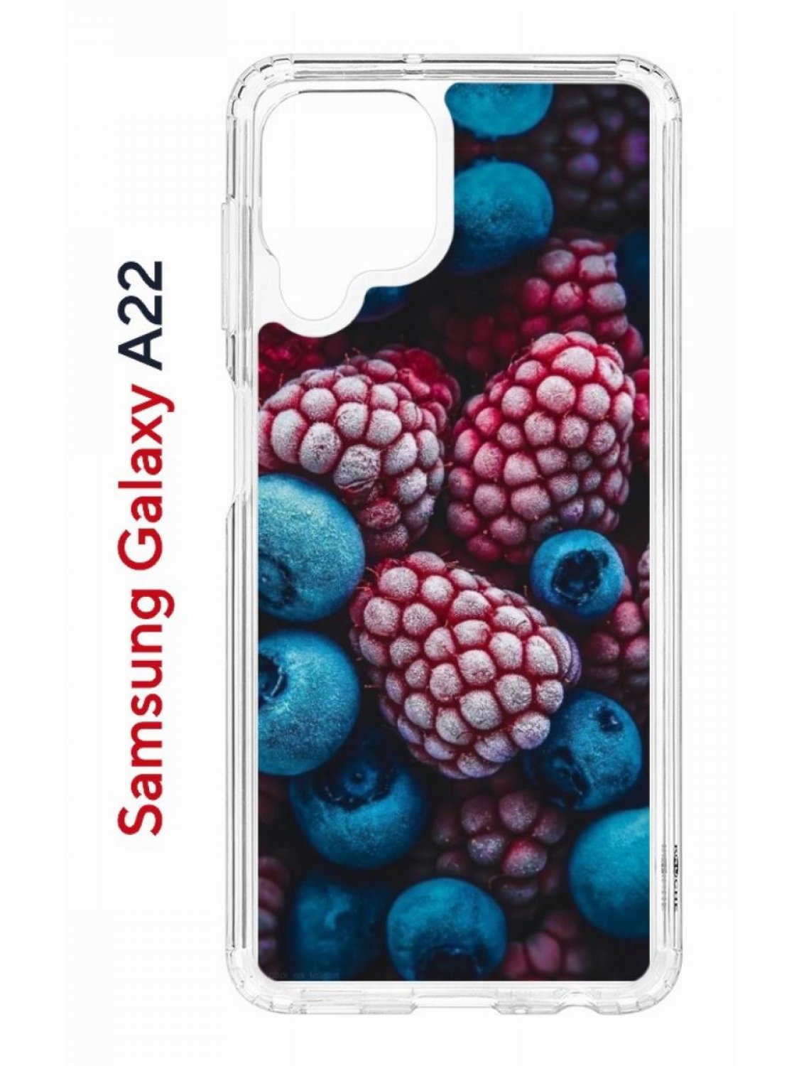 Чехол на Samsung A22/M22/M32 с принтом Kruche Print Fresh berries, противоударный бампер