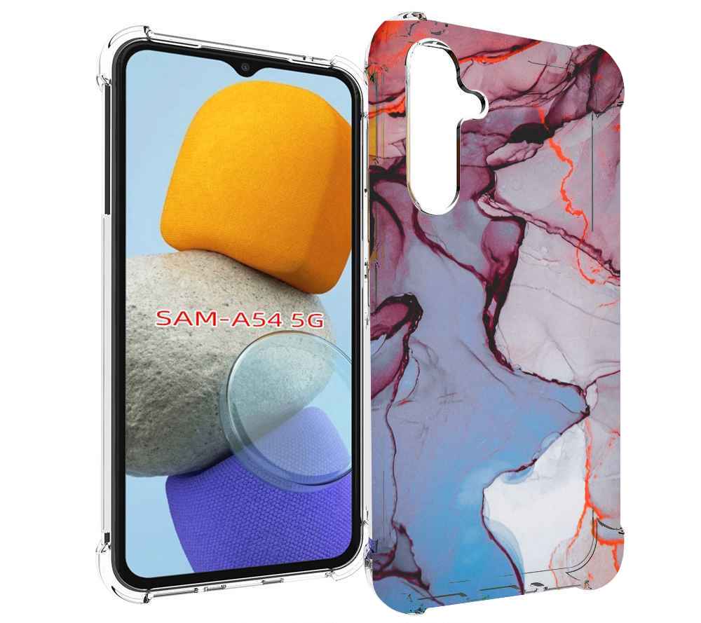 

Чехол MyPads мраморный рисунок для Samsung Galaxy A54, Tocco