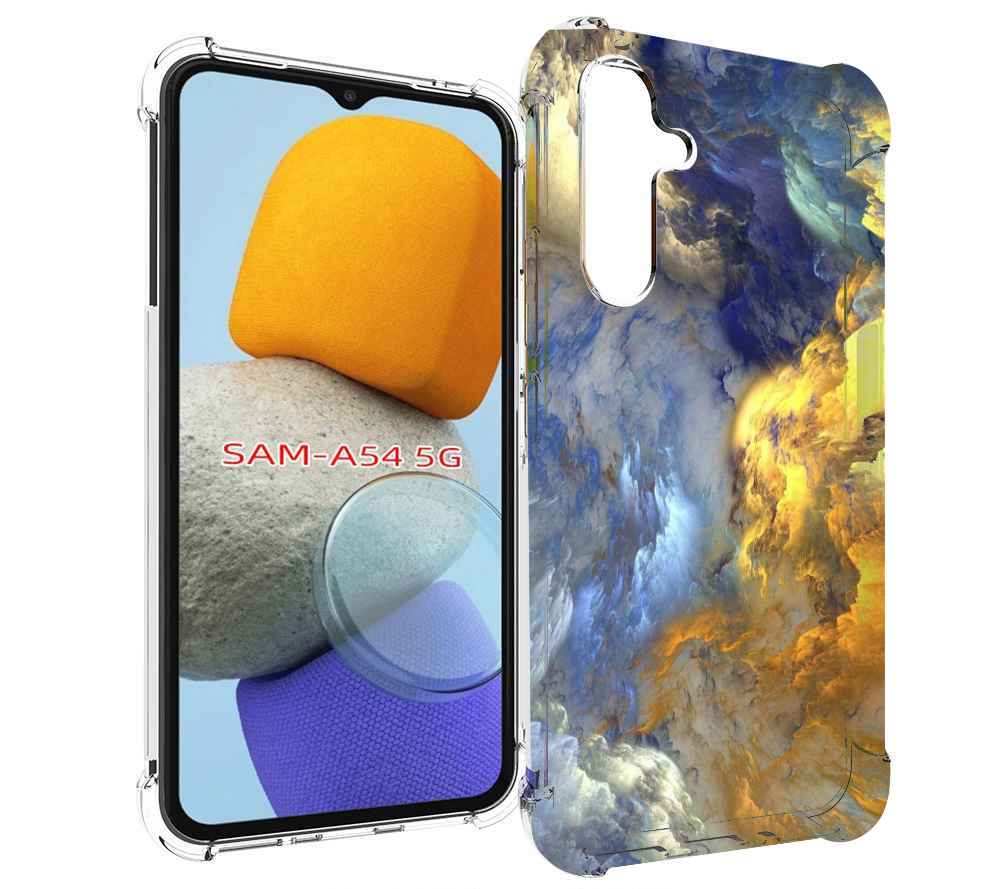 

Чехол MyPads мраморное небо для Samsung Galaxy A54, Tocco