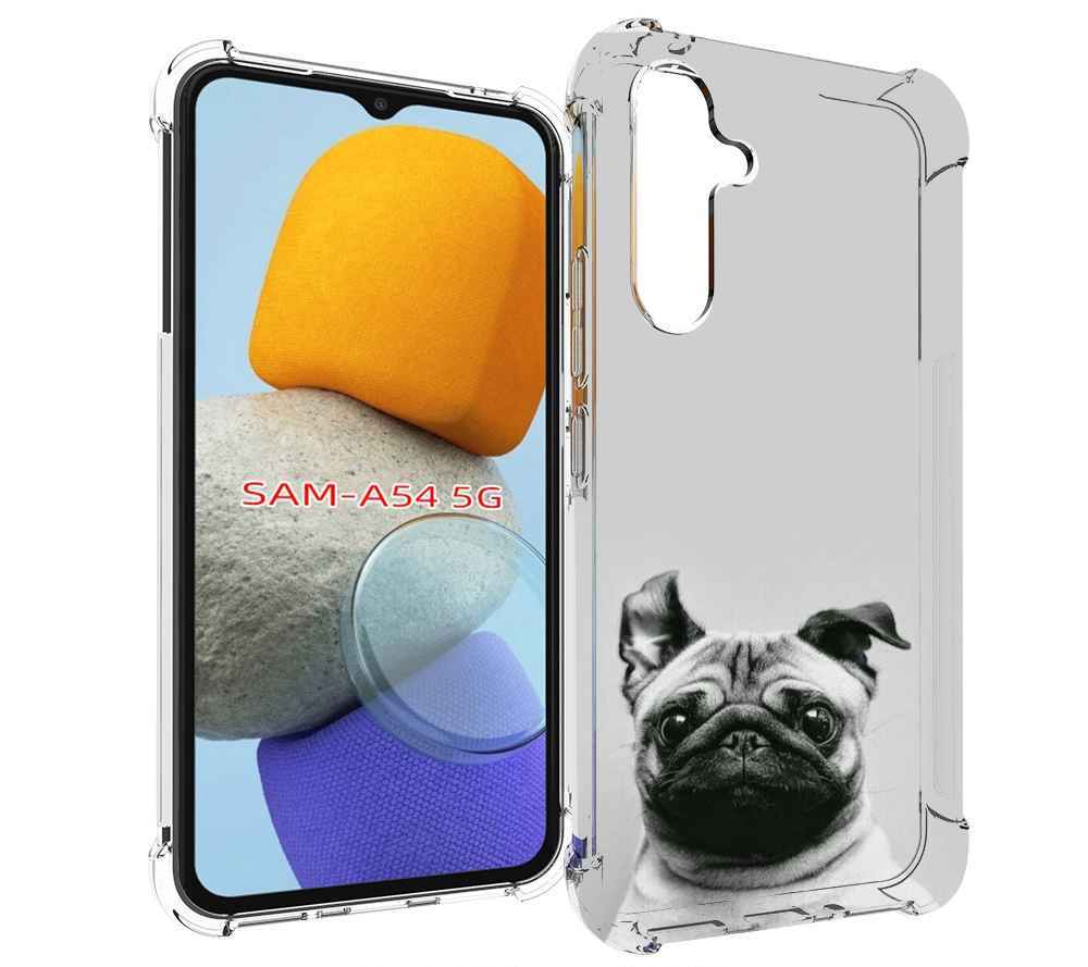 

Чехол MyPads мопс для Samsung Galaxy A54, Tocco