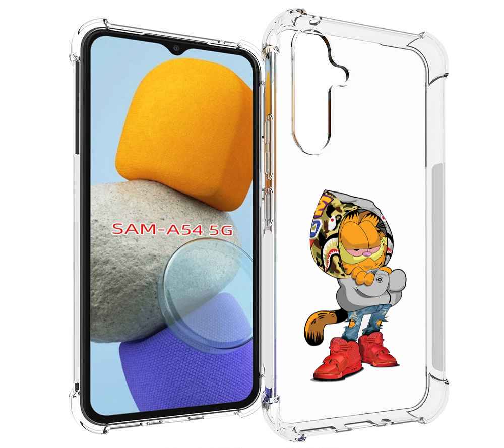 

Чехол MyPads модный-котяра детский для Samsung Galaxy A54, Tocco