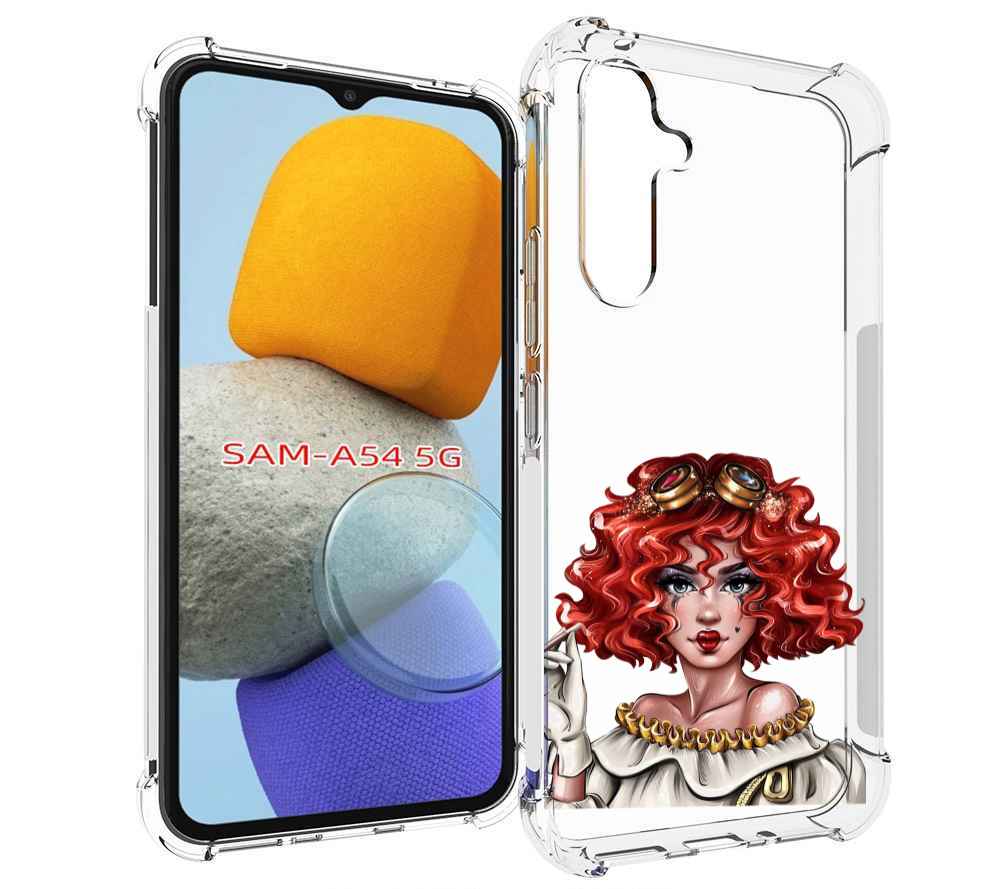 

Чехол MyPads модель-в-сине-красных-очках женский для Samsung Galaxy A54, Tocco