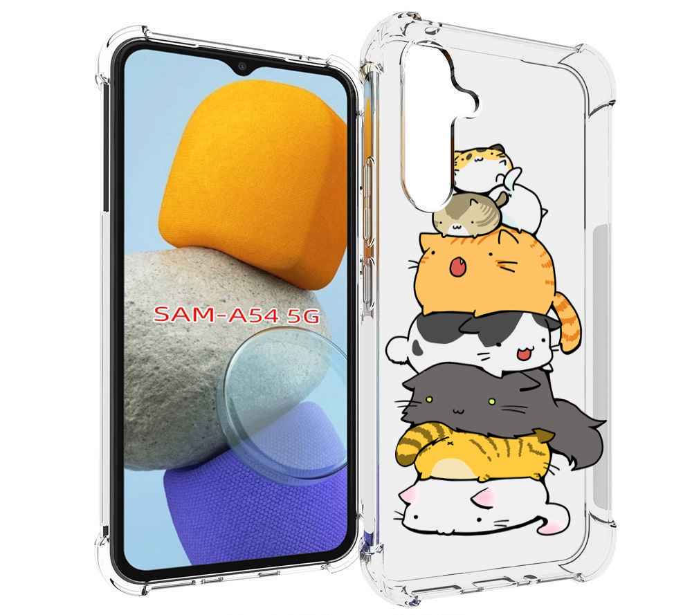 

Чехол MyPads много-маленьких-котиков для Samsung Galaxy A54, Tocco