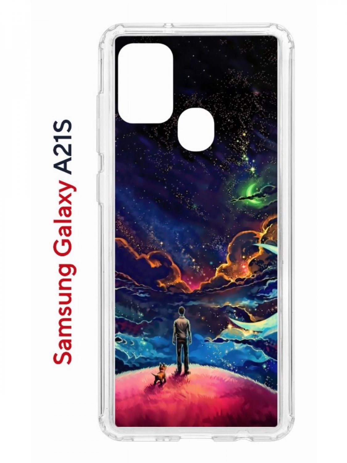 

Чехол на Samsung Galaxy A21S с принтом Kruche Print Маленький принц, противоударный бампер, Прозрачный;синий;красный;фиолетовый, Самсунг Галакси А21с