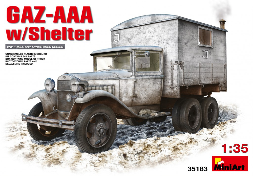 

Сборная модель MiniArt 1/35 Автомобиль AAA w/Box Body 35183
