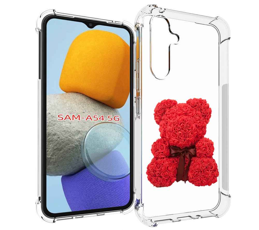

Чехол MyPads мишка-из-розочек для Samsung Galaxy A54, Tocco
