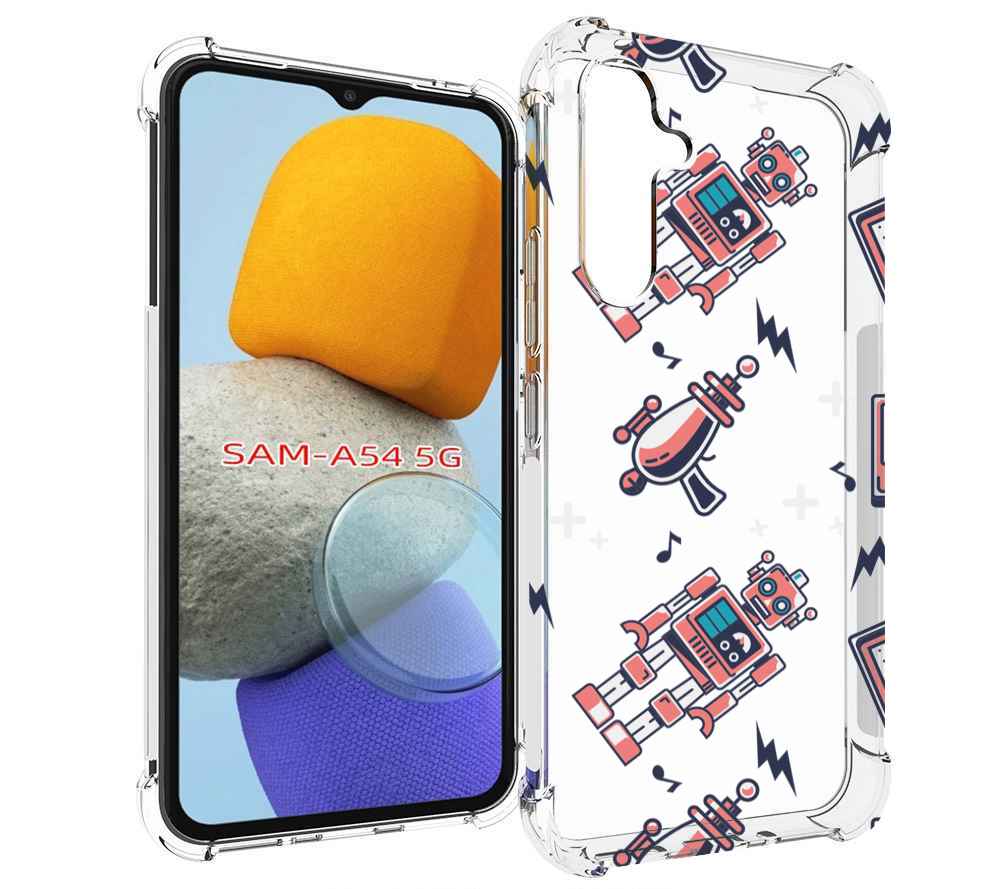 

Чехол MyPads мини-роботы для Samsung Galaxy A54, Tocco