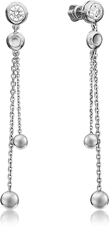 

Серьги женские из золота ЮЗ Платина 02-4461-00-501-1120-38, swarovski, 02-4461-00-501-1120-38