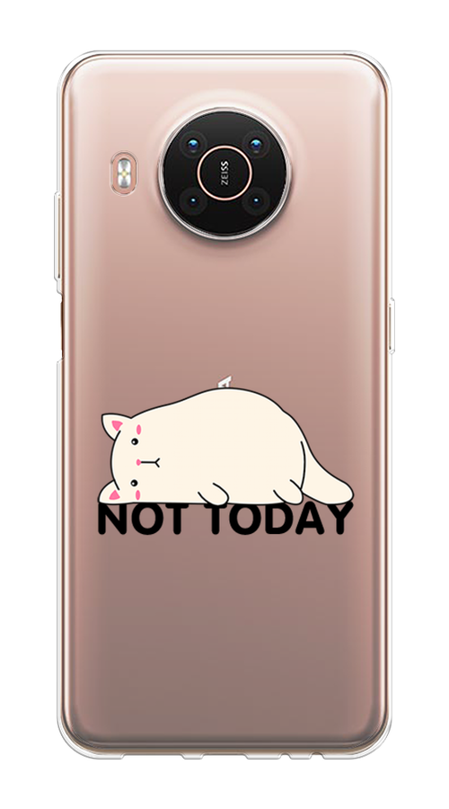 

Чехол на Nokia X20"Cat not today", Белый;розовый;черный, 124250-1