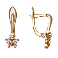 

Серьги женские из золота ЮЗ Платина 02-3414-01-404-1110-03, фианит, 02-3414-01-404-1110-03