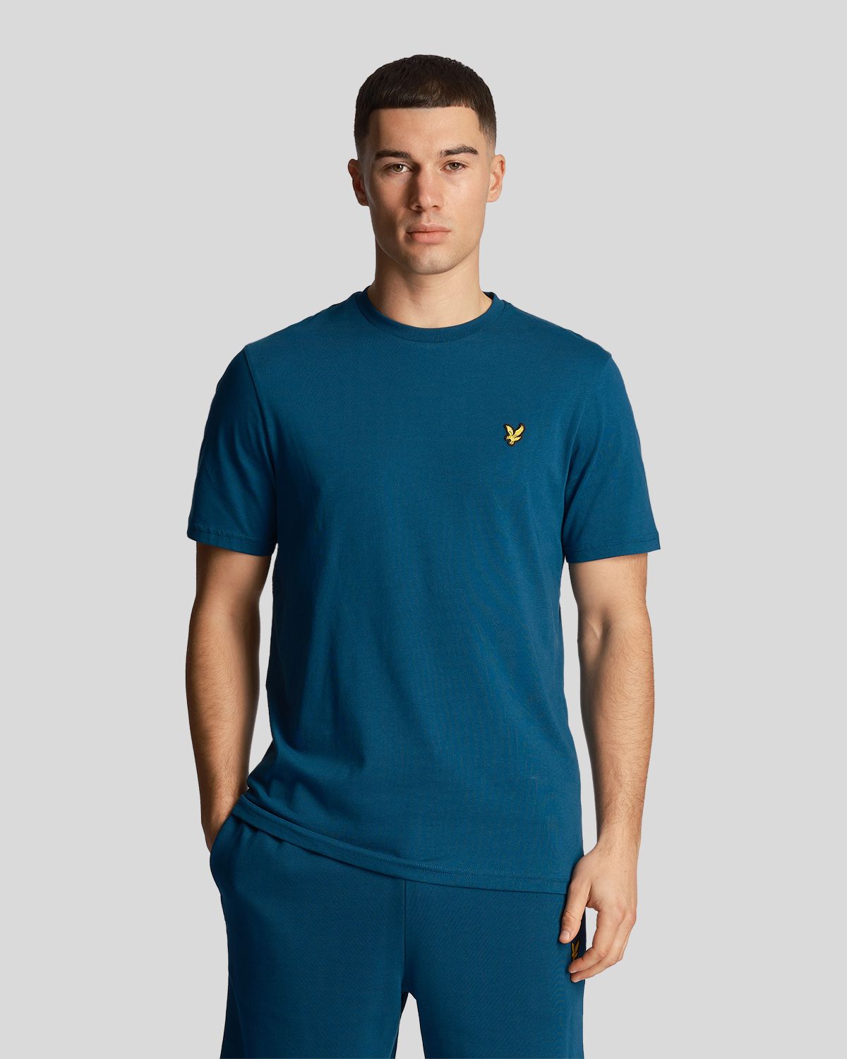 

Футболка мужская Lyle&Scott Plain T-shirt бирюзовая S, Бирюзовый, Plain T-shirt