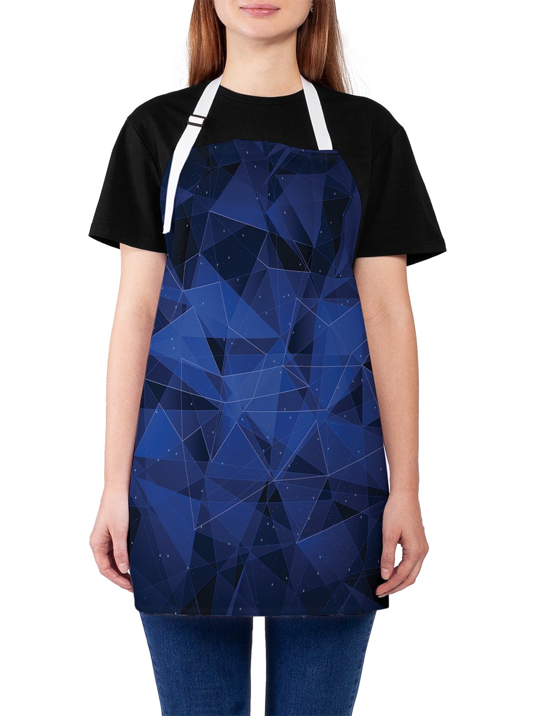

Фартук женский JoyArty для готовки "Полигональное деграде", универсальный размер