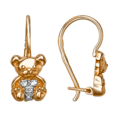 

Серьги женские из золота ЮЗ Платина 02-2920-00-401-1110-03, фианит, 02-2920-00-401-1110-03