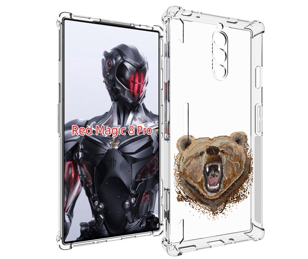 

Чехол MyPads пиксельный медведь для ZTE Nubia Red Magic 8 Pro / Red Magic 8 Pro Plus, Tocco