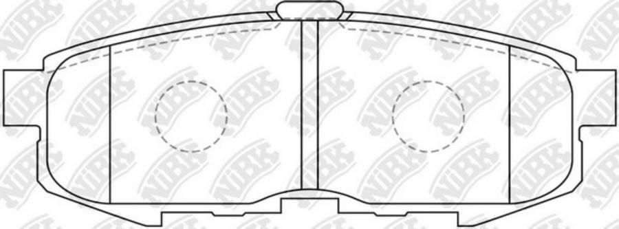 

Комплект тормозных колодок NiBK PN5807