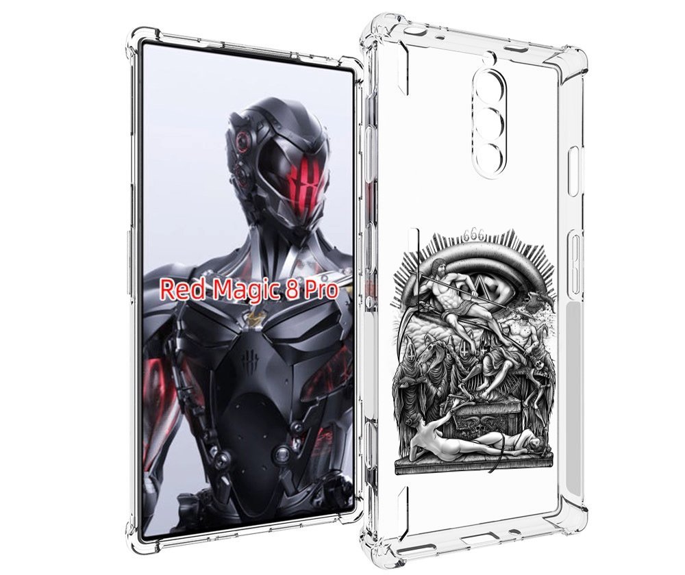

Чехол MyPads оракул черно белый для ZTE Nubia Red Magic 8 Pro / Red Magic 8 Pro Plus, Tocco