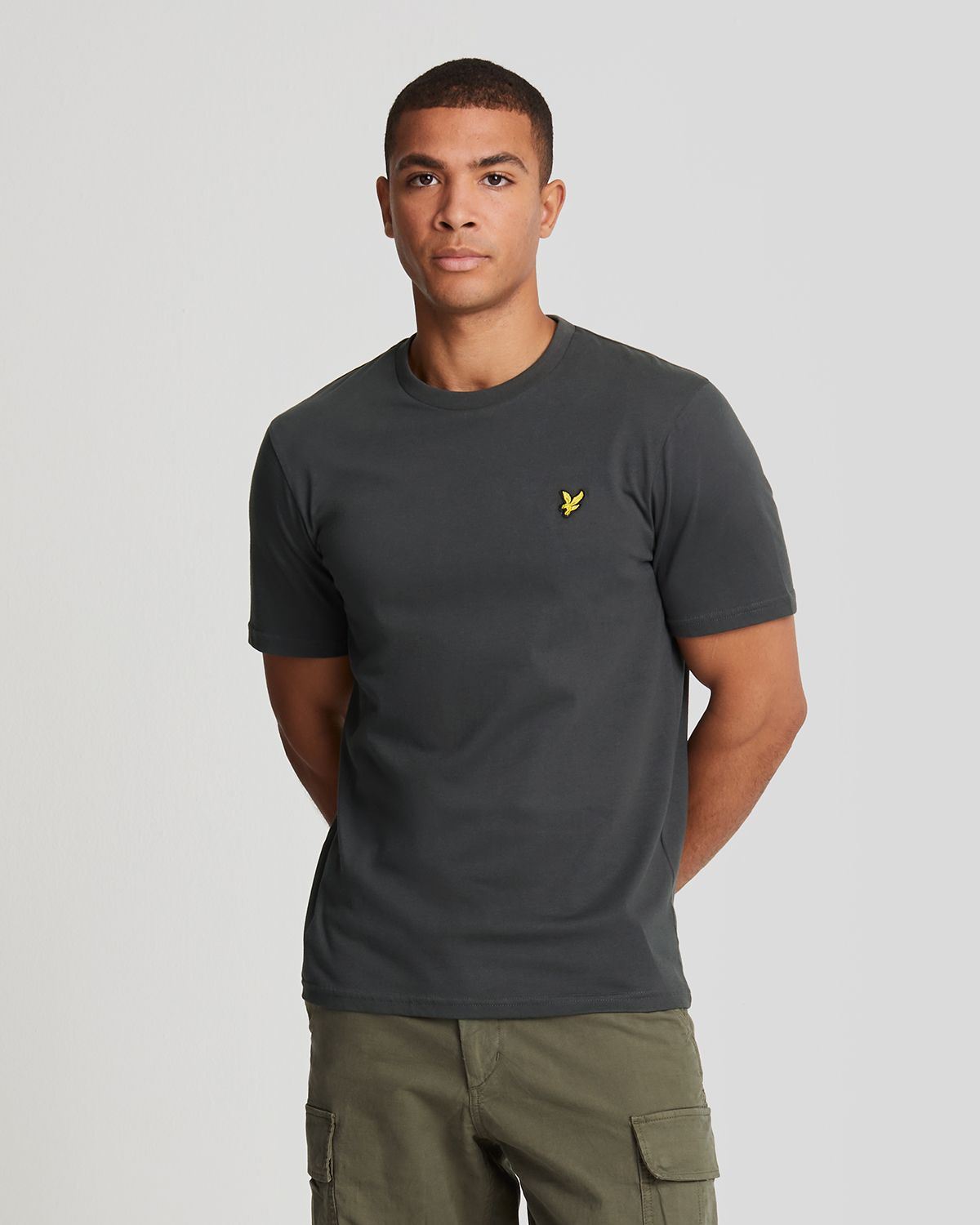 

Футболка мужская Lyle & Scott Plain T-shirt-2 серая M, Серый, Plain T-shirt-2