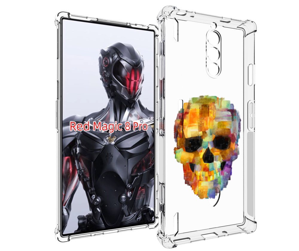 

Чехол MyPads нарисованный череп для ZTE Nubia Red Magic 8 Pro / Red Magic 8 Pro Plus, Tocco