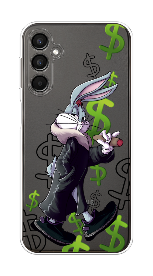 

Чехол на Samsung Galaxy A24 "Rich Bugs Bunny", Зеленый;черный;голубой, 2108050-6