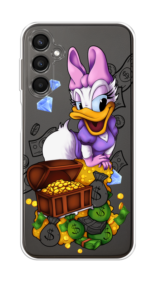 

Чехол на Samsung Galaxy A24 "Rich Daisy Duck", Коричневый;белый;фиолетовый, 2108050-6