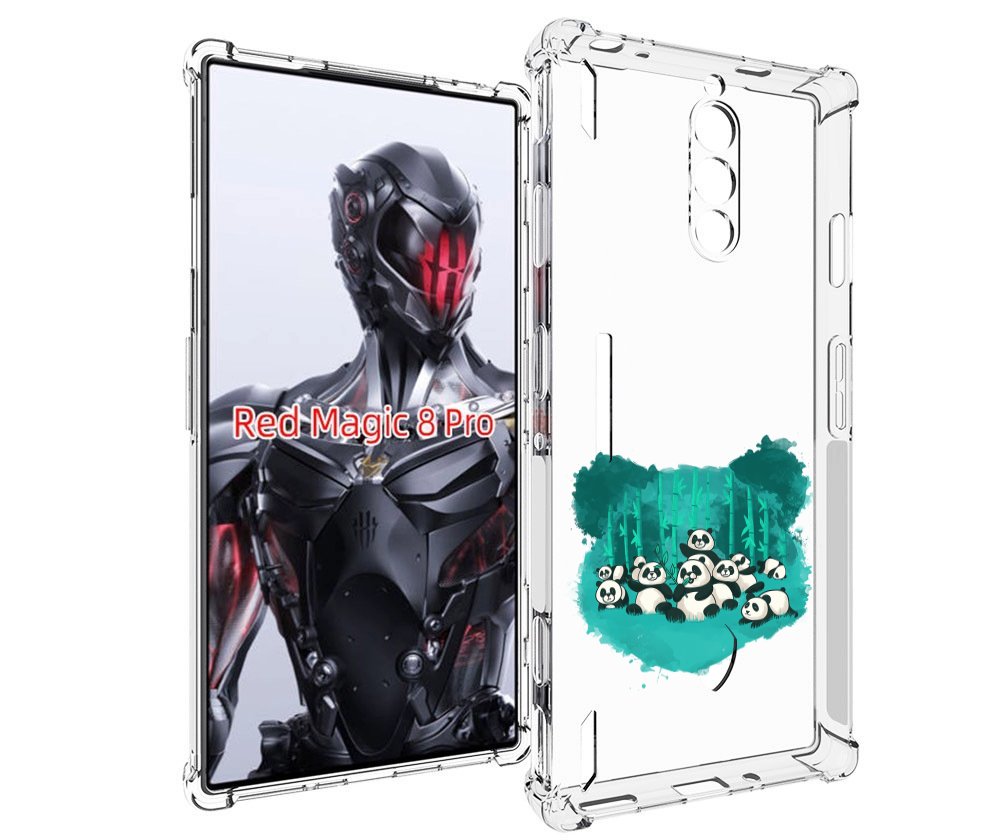 

Чехол MyPads нарисованные панды для ZTE Nubia Red Magic 8 Pro / Red Magic 8 Pro Plus, Tocco