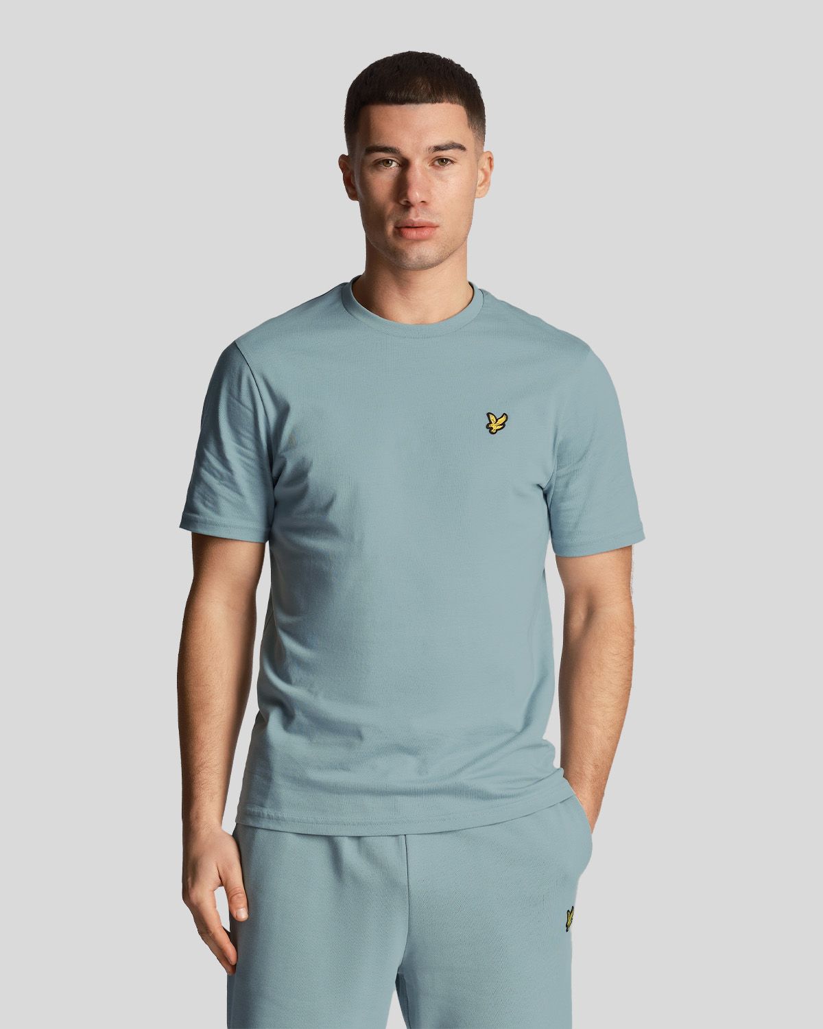 

Футболка мужская Lyle & Scott Plain T-shirt-2 бирюзовая S, Бирюзовый, Plain T-shirt-2