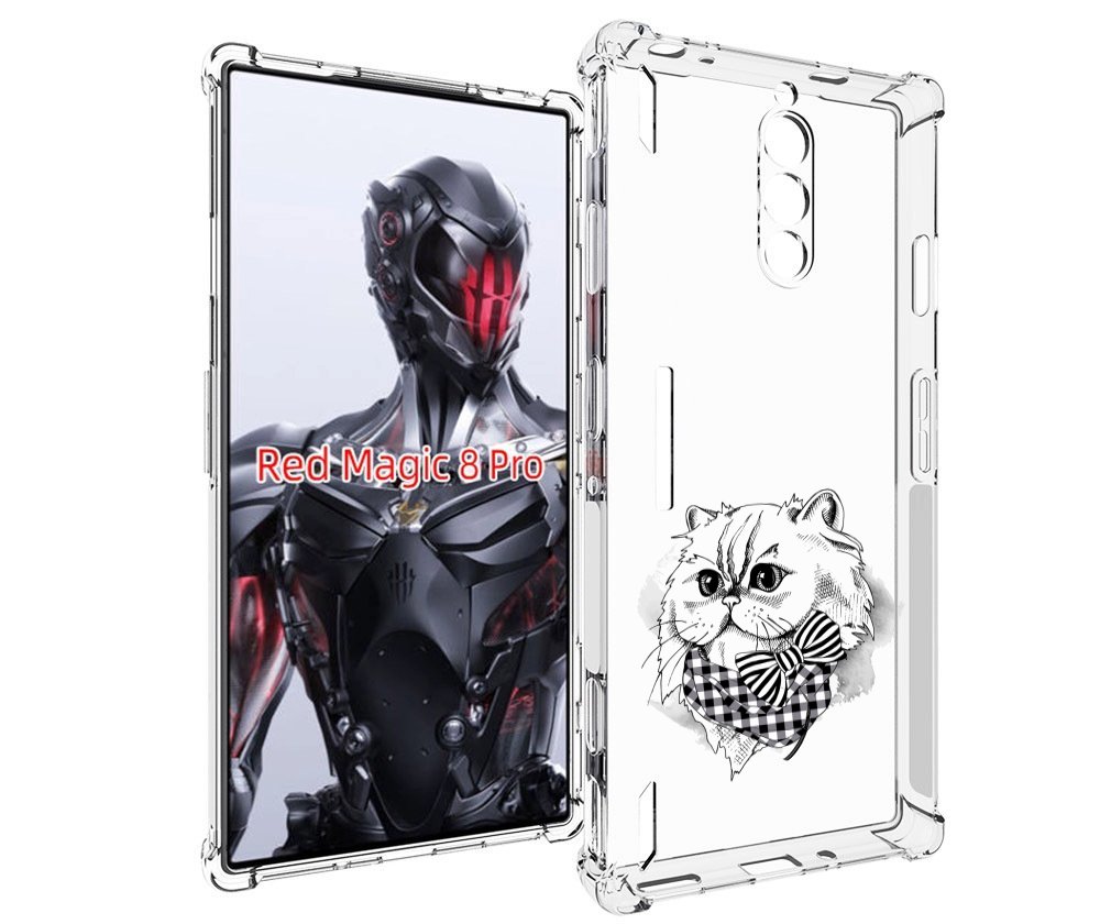 Чехол MyPads нарисованная красивая кошечка для ZTE Nubia Red Magic 8 Pro / Red Magic 8 ...
