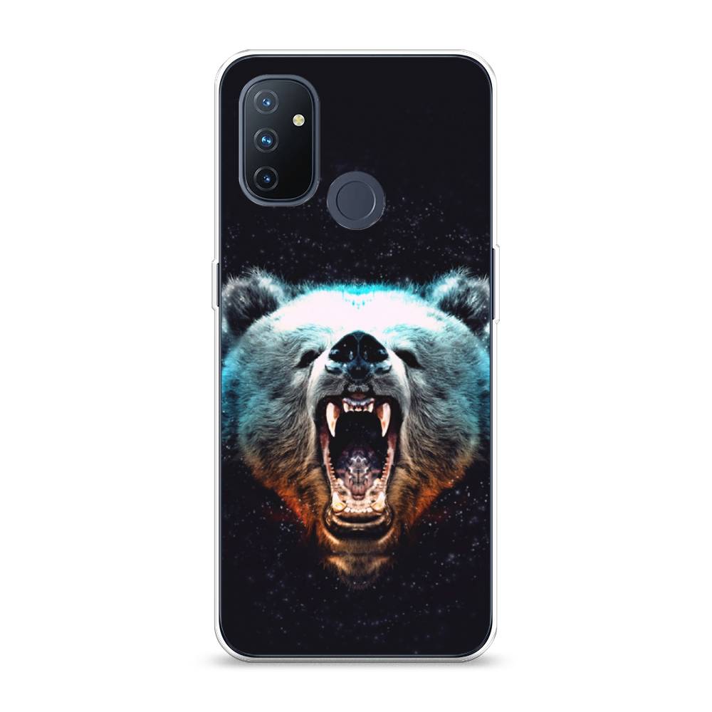 

Чехол Awog на OnePlus Nord N100 / ВанПлас Nord N100 "Медведь", Коричневый;голубой;черный, 152450-2