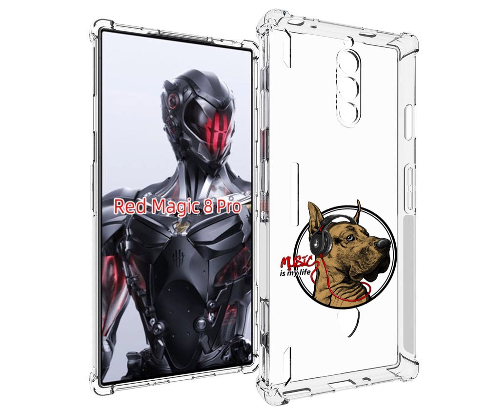 

Чехол MyPads музыкальная собака для ZTE Nubia Red Magic 8 Pro / Red Magic 8 Pro Plus, Tocco