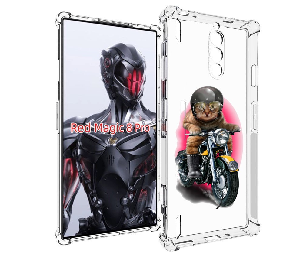 

Чехол MyPads мото-кот для ZTE Nubia Red Magic 8 Pro / Red Magic 8 Pro Plus, Tocco