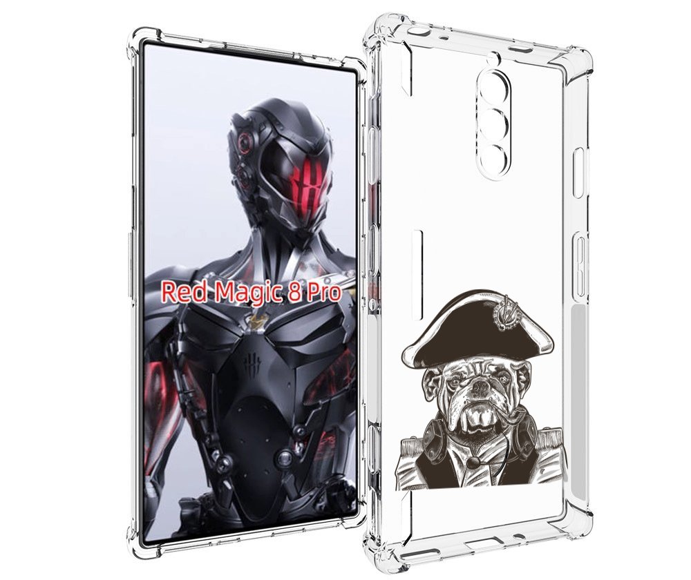 

Чехол MyPads мопс генерал для ZTE Nubia Red Magic 8 Pro / Red Magic 8 Pro Plus, Tocco