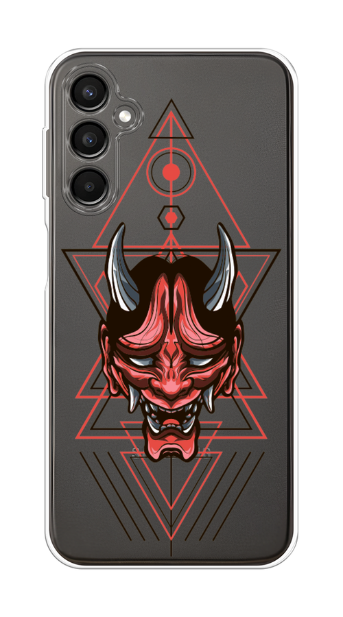 

Чехол на Samsung Galaxy A24 "Hanya Oni mask", Серый;красный;черный, 2108050-4
