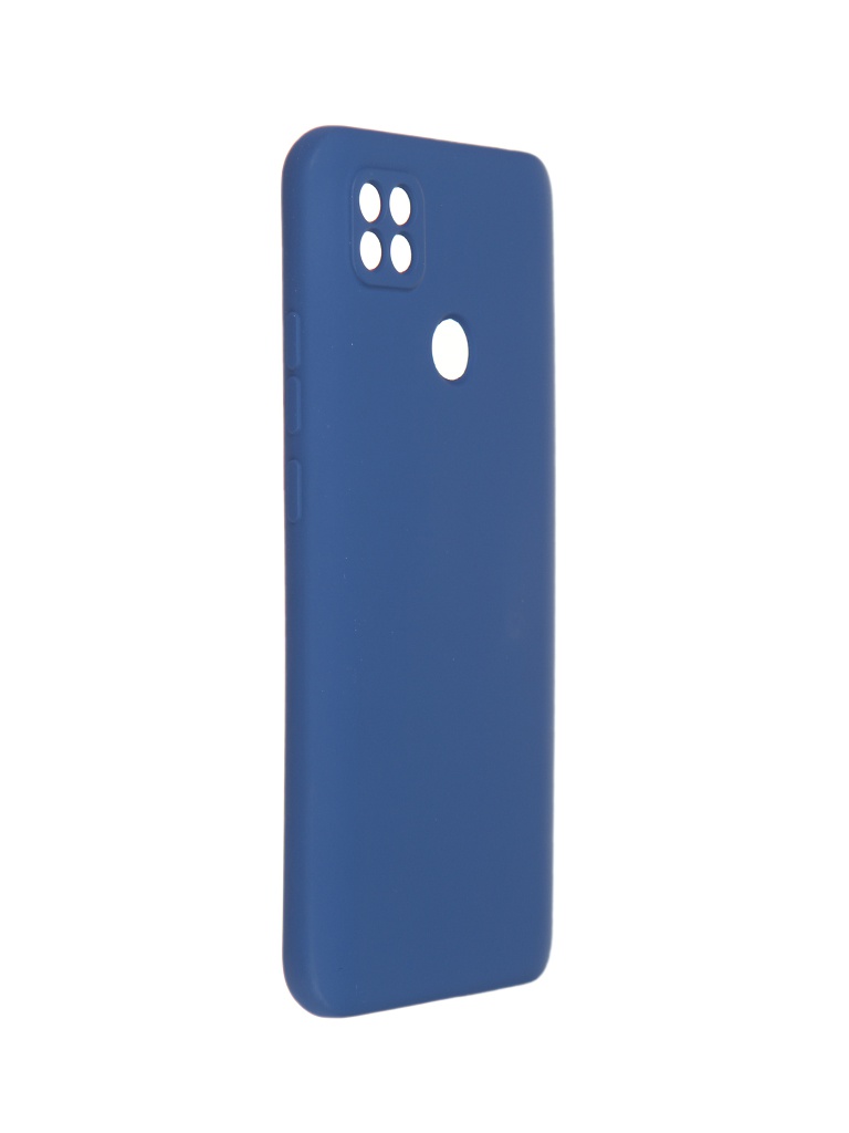 фото Чехол pero для xiaomi redmi 9c liquid silicone blue pcls-0078-bl