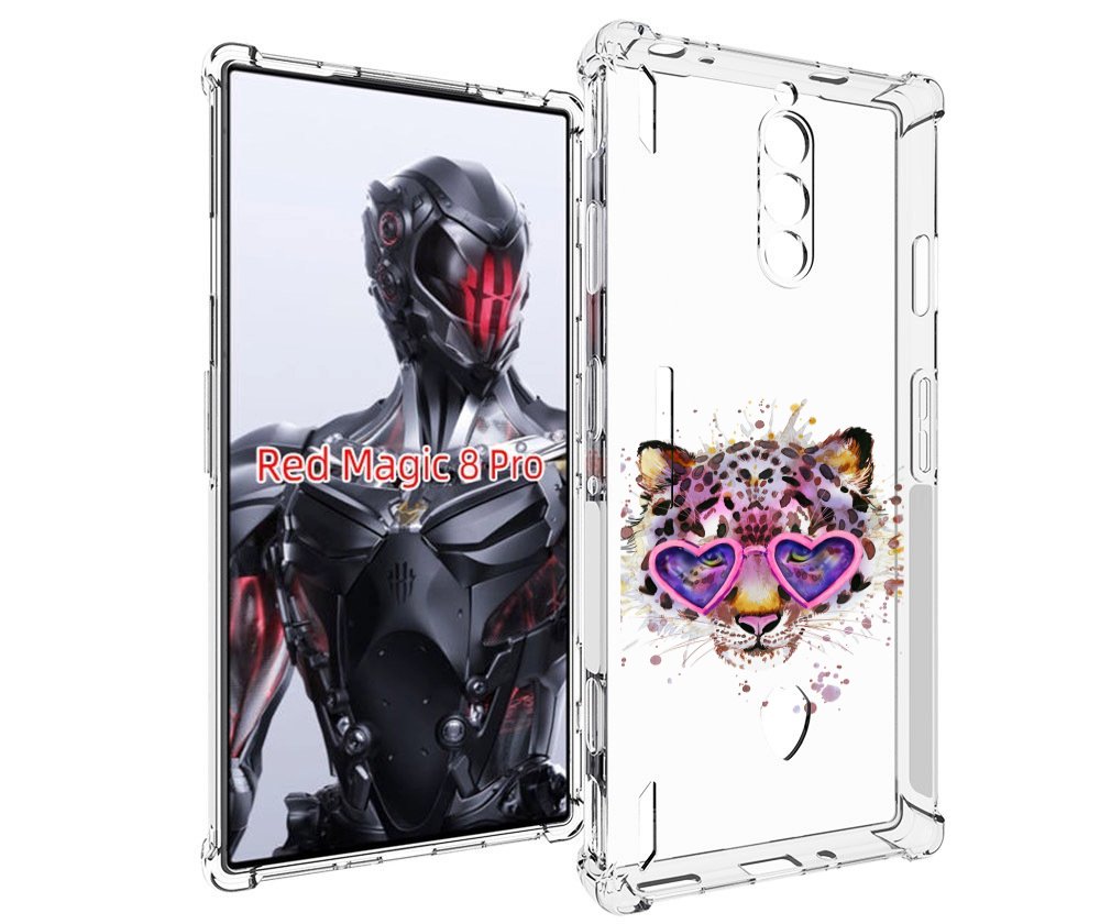 Чехол MyPads модный леопард для ZTE Nubia Red Magic 8 Pro / Red Magic 8 Pro Plus