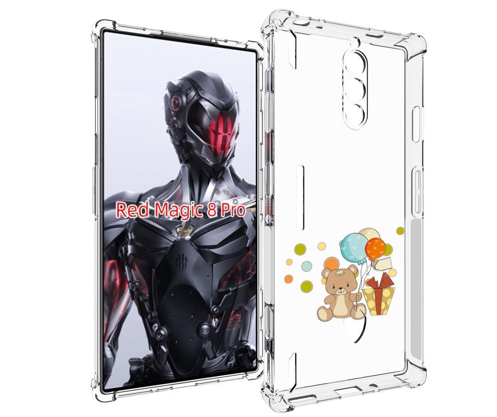 

Чехол MyPads медвеженок с подарком для ZTE Nubia Red Magic 8 Pro / Red Magic 8 Pro Plus, Tocco