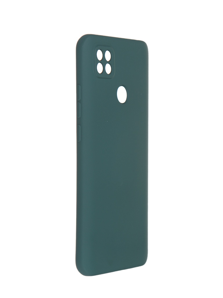 фото Чехол pero для xiaomi redmi 9c liquid silicone dark green pcls-0078-ng